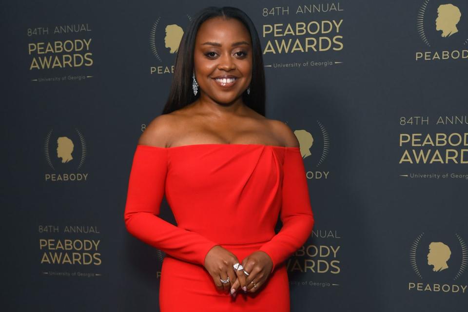 <p>Alberto Rodriguez/Variety via Getty </p> Quinta Brunson at the 2024 Peabody Awards