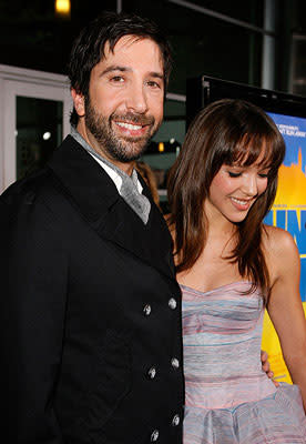 David Schwimmer and Zoe Buckman at the Los Angeles premiere of Picturehouse's Run, Fat Boy, Run