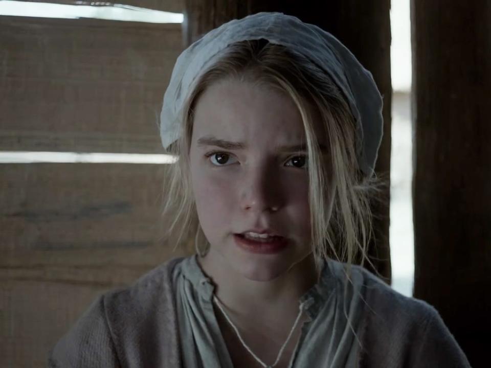 Anya Taylor-Joy was 17 when starred in Eggers’ 2015 horror ‘The Witch’ (A24)