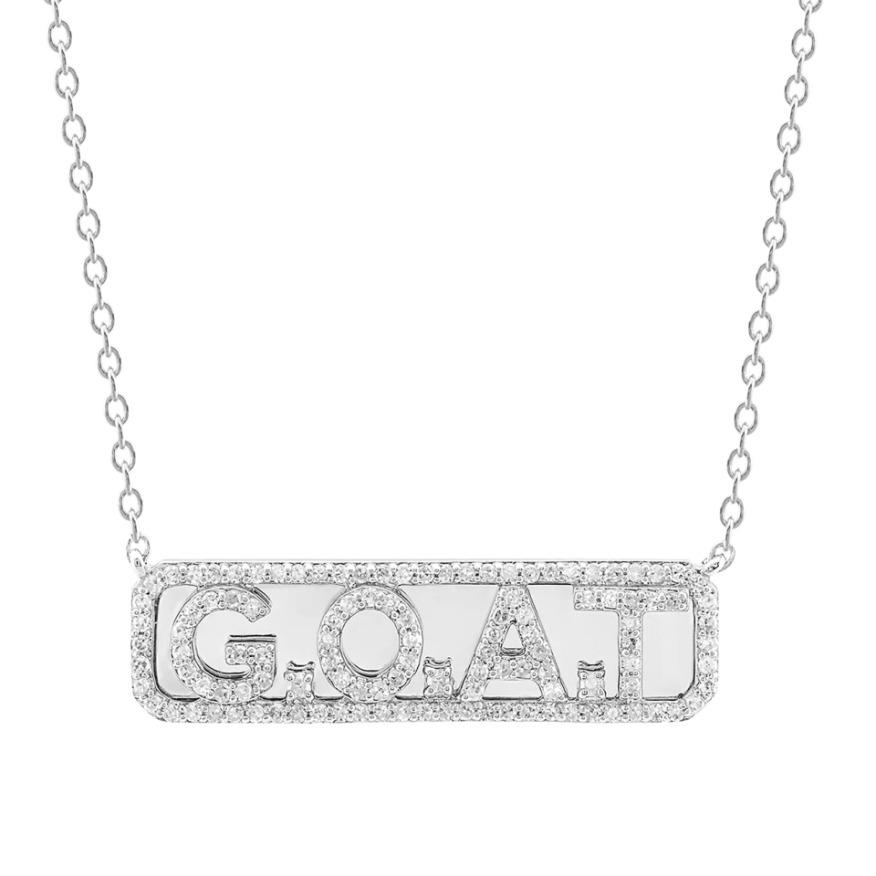Serena Williams Jewelry GOAT Necklace