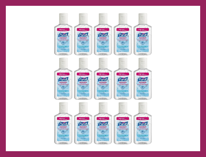 Purell Advanced Hand Sanitizer Refreshing Gel, 1 Fl Oz (15-Pack)