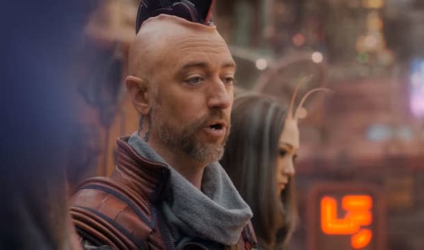 Sean Gunn as Kraglin in "The Guardians of the Galaxy Holiday Special"<p>Marvel Studios/Disney</p>