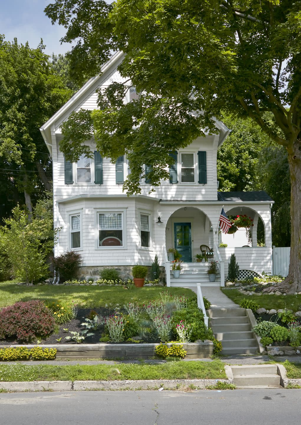 white victorian house