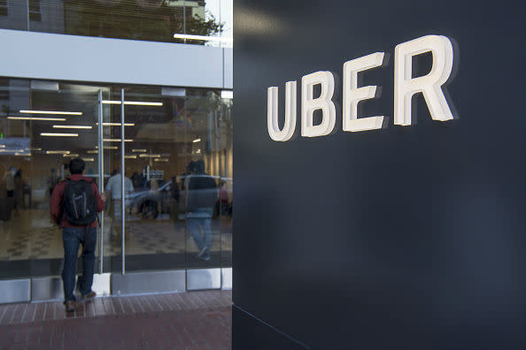 The Uber headquarters in San Francisco: David Paul Morris/Bloomberg via Getty Images