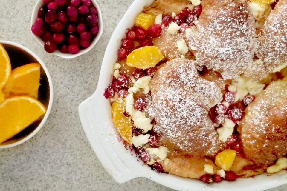 Orange Cranberry French Toast Bake.