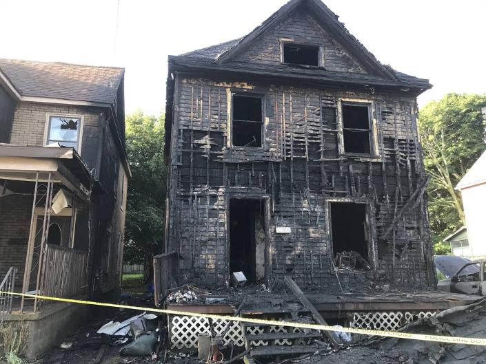 Erie police have charged a 41-year-old townsman with arson and other offenses in a July 10, 2023 fire that severely damaged a single-family home at 445 E. 24th St. and spread to a neighboring house and a vehicle.