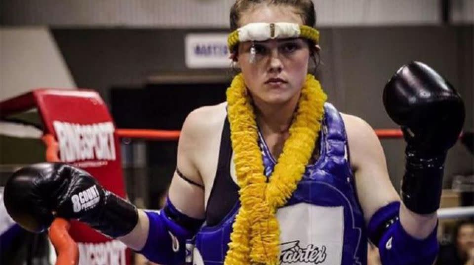 Jessica Lindsay was rushed to hospital after collapsing during a run on November 10, one day before her scheduled fight. Source: GoFundMe
