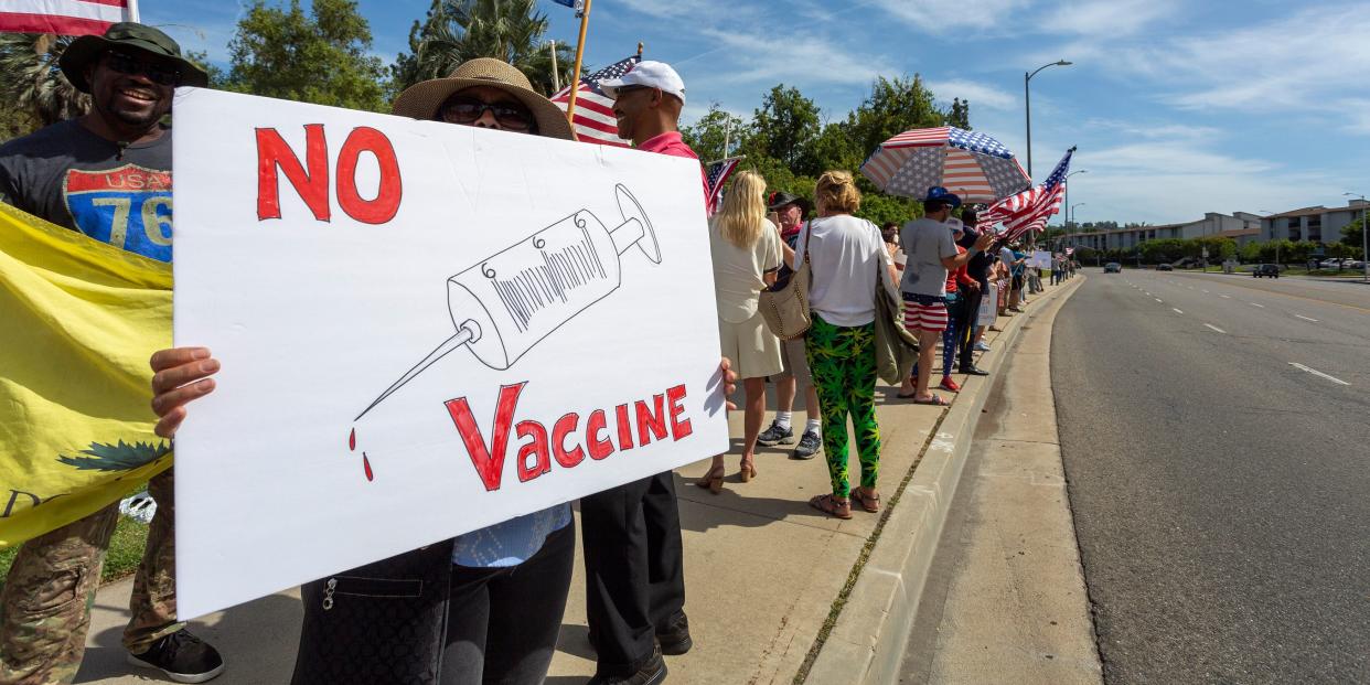 anti vaccine trump rally