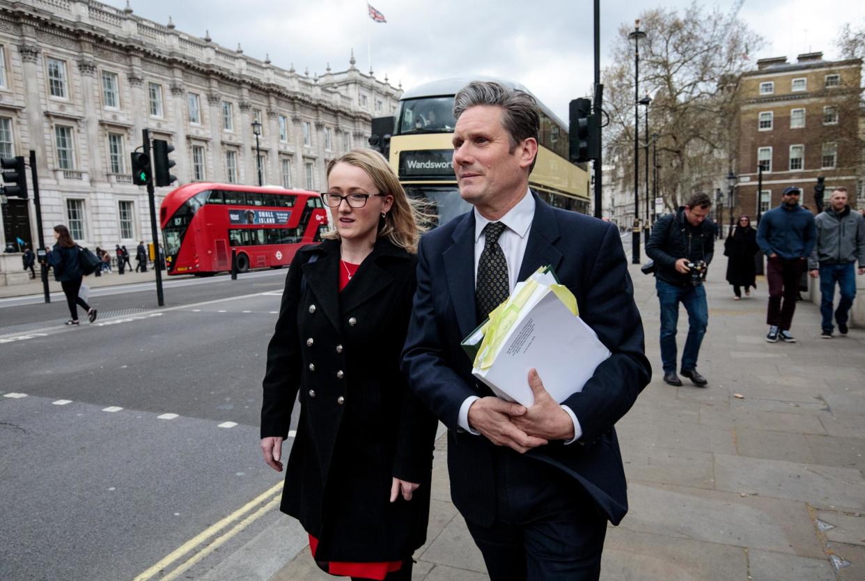 Labour's Keir Starmer and Rebecca Long-Bailey exit cross-party Brexit talks: Getty