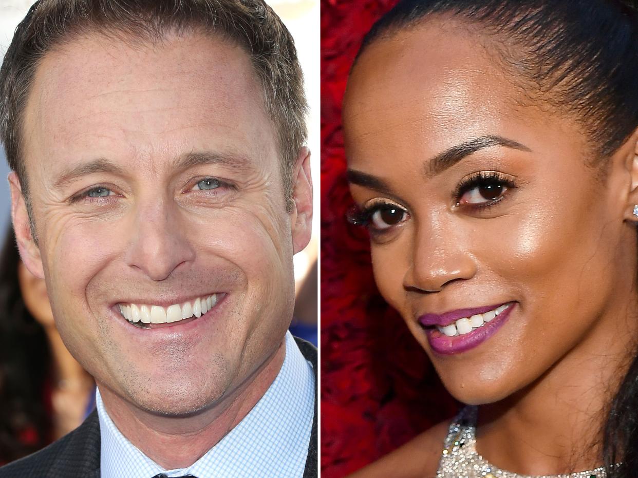 Chris Harrison and Rachel Lindsay