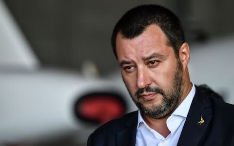 Matteo Salvini, the Italian interior minister and deputy prime minister - Credit: AFP