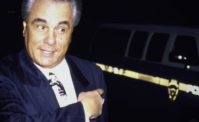 <p>Courtesy of Netflix</p> John Gotti in 'Get Gotti'.