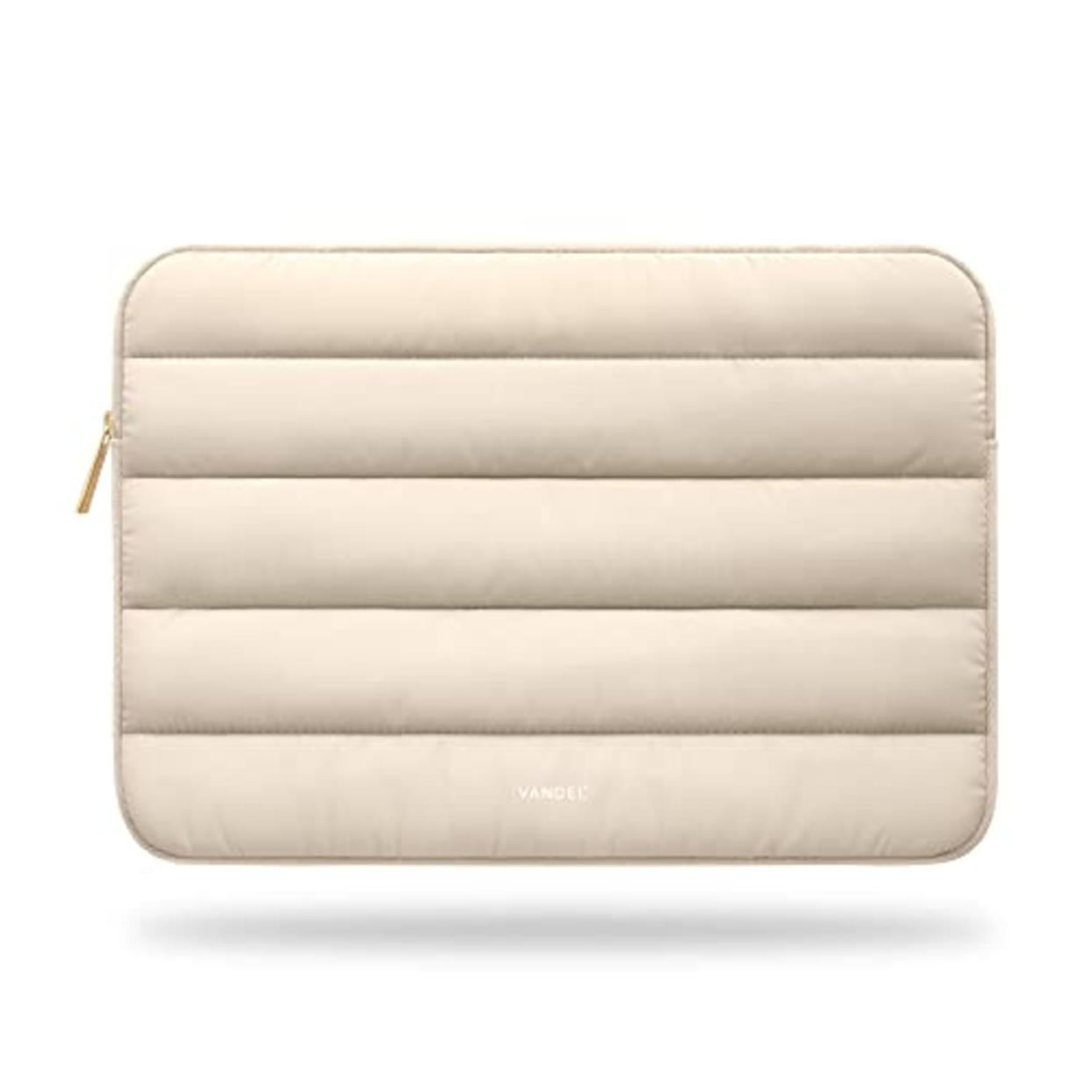 Vandel Puffy 15-16 Inch Beige Laptop Sleeve for Women and Men. MacBook Pro 16 Inch Case, Cute Computer Sleeve 15.6 Inch HP Carrying Case Laptop Bag/Asus/Dell/HP Laptop Case 15.6 Inch Laptop Cover (AMAZON)