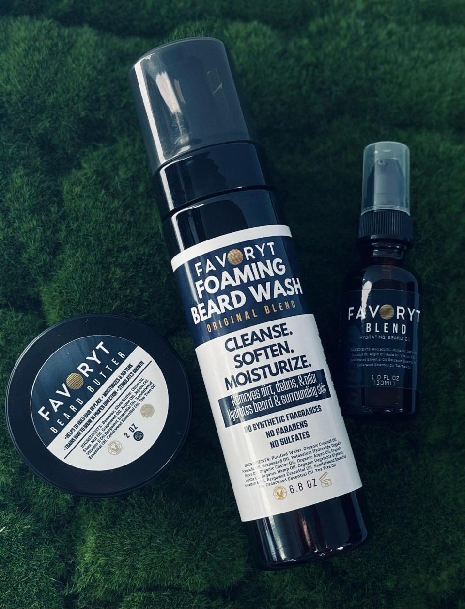 Favoryt skin-, hair- and beard-care products use all-natural ingredients with no fillers.