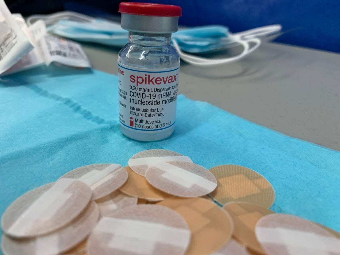 New Brunswick has more than 13,000 doses of the Moderna Spikevax vaccine for children under five in stock, according to the federal government's website. (Garrett Barry/CBC - image credit)