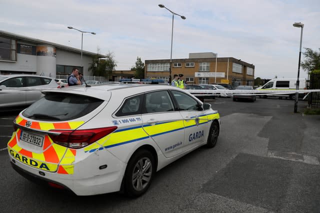 The scene in the Marigold Road area of Darndale 