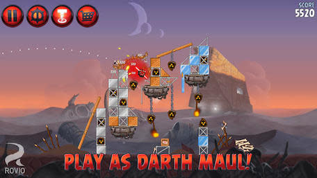 angry birds star wars 2 darth maul