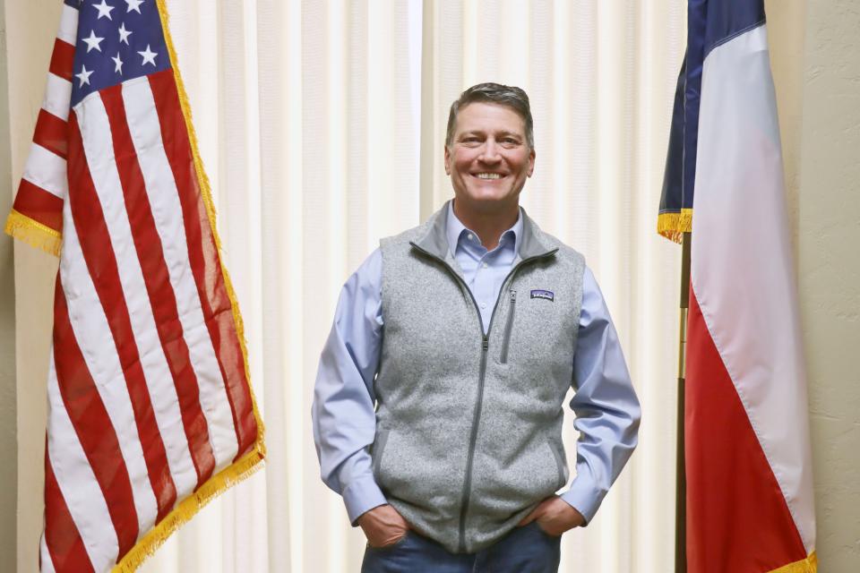 Ronny Jackson in his Amarillo office, located at 620 South Taylor St.