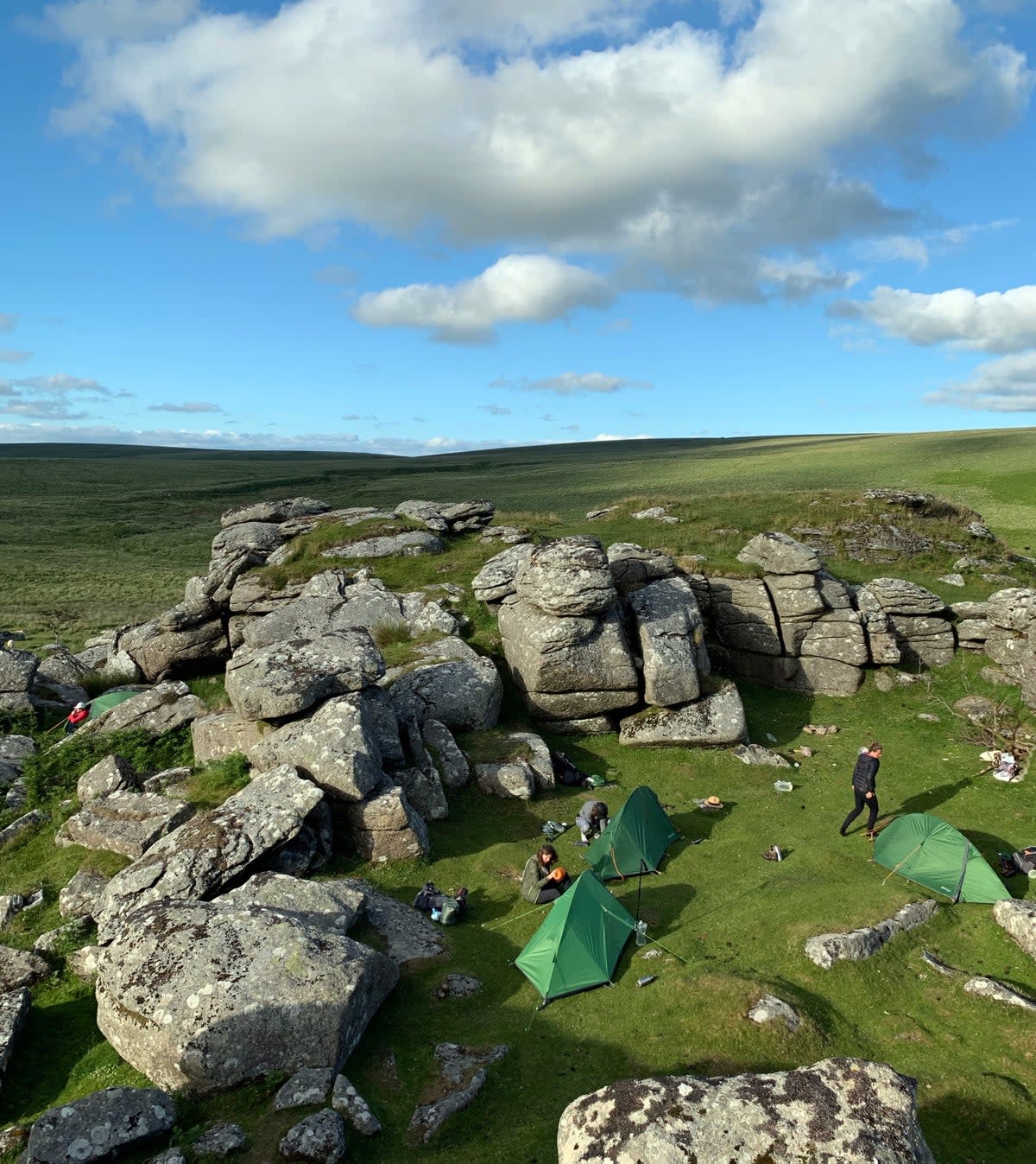 Campers in Dartmoor National Park   (Getty)