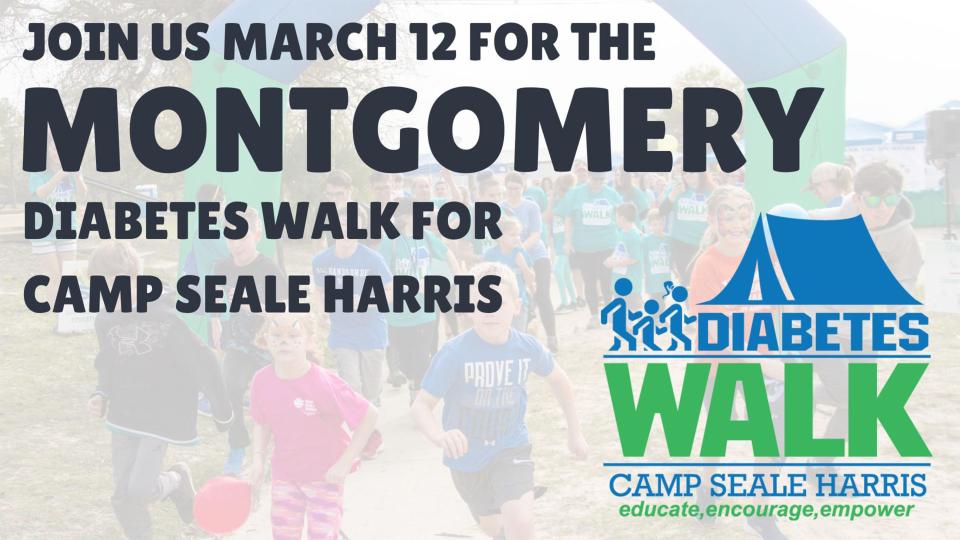 The Montgomery Diabetes Walk for Camp Seale Harris is Sunday.