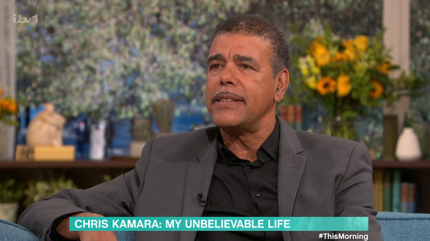 Chris Kamara said he's on the mend. (ITV screengrab)