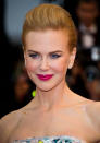 Nicole Kidman added a pop of colour to her beauty look with hot pink lips at <a href="http://uk.lifestyle.yahoo.com/photos/cannes-film-festival-2013-fashion-pictures-slideshow/" data-ylk="slk:Cannes;elm:context_link;itc:0;sec:content-canvas;outcm:mb_qualified_link;_E:mb_qualified_link;ct:story;" class="link  yahoo-link">Cannes</a>.<br><br>[Rex]