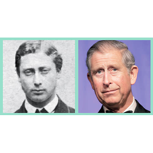 Prince Charles looks just like a modern version of his great great grandfather Edward VII. Their noses are almost identical, as are their hairstyles. But we’re still not sure where Charles gets his ears from! <b>CLICK HERE FOR THE LATEST CELEBRITY NEWS! </b>