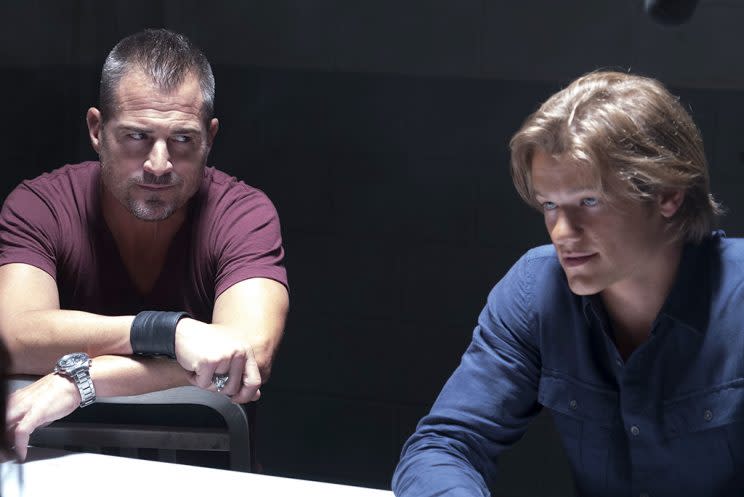 George Eads and Lucas Till in 'MacGyver' (Credit: Annette Brown/CBS)