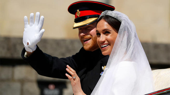 Harry and Meghan got married in 2019 and moved to California a year later. <span class="copyright">Getty Images</span>