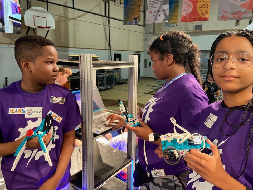 Children from the West Island Black Community Association participate in the robotics program. They won a competition in 2023. 