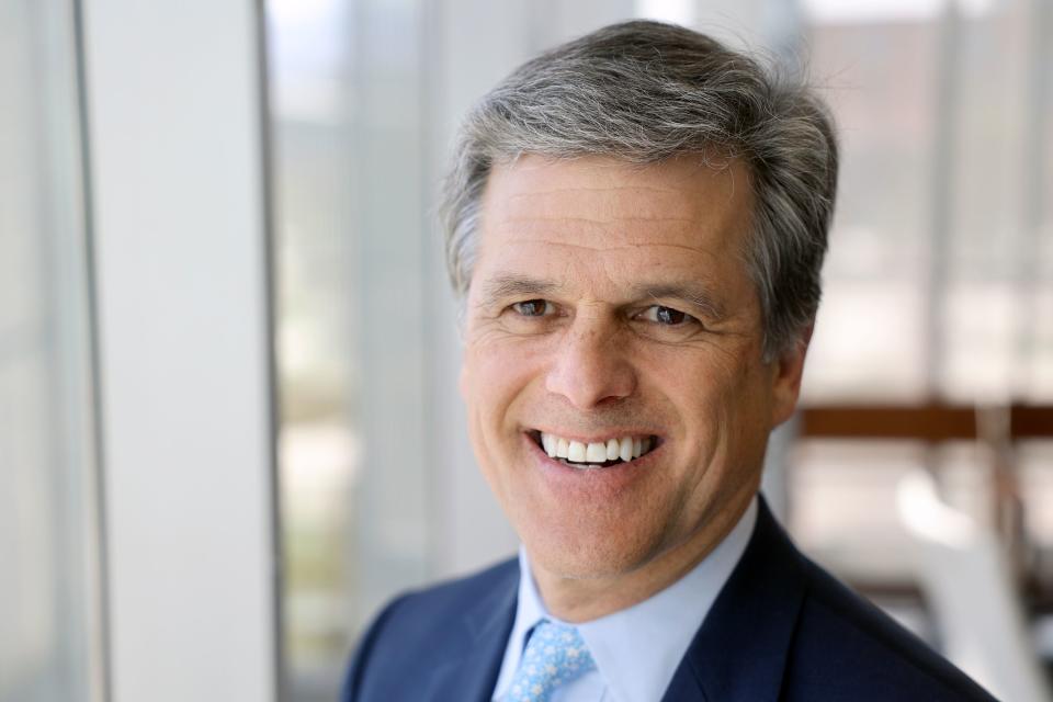 University of Utah impact scholar Tim Shriver poses for a portrait in the Beverly Taylor Sorenson Arts and Education Complex at the University of Utah in Salt Lake City on Wednesday, April 19, 2023. | Kristin Murphy, Deseret News