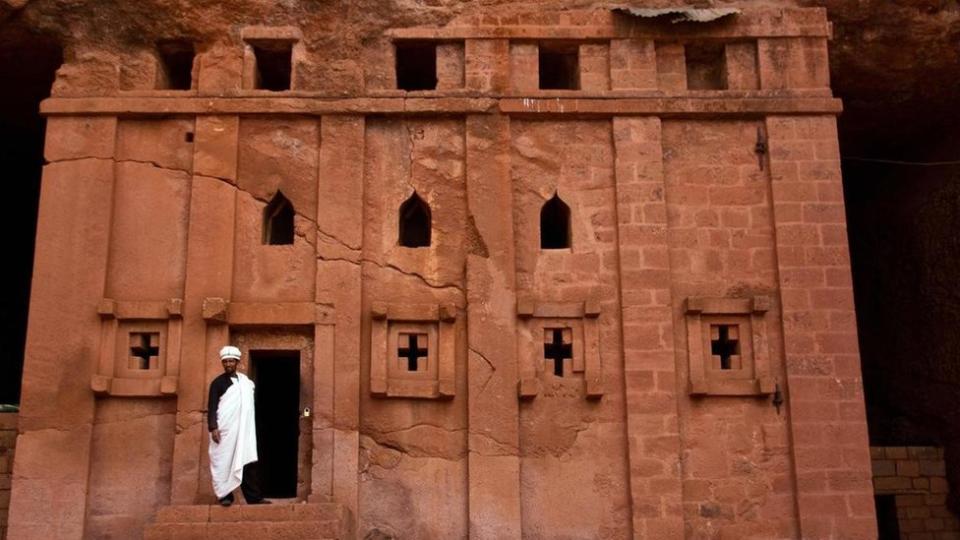 Una de las iglesias de Lalibela