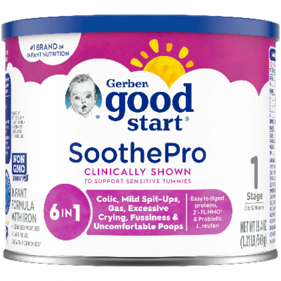 Certain lots of Gerber Good Start SootheProTM Powdered Infant Formula is being recalled over possible Cronobacter sakazakii contamination.