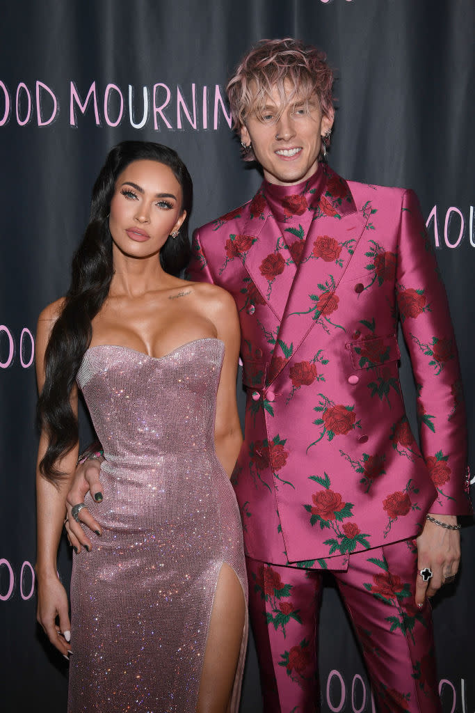 Megan Fox and Machine Gun Kelly attend the premiere of his movie 