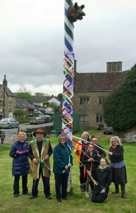 <em>Villagers have been holding festivities around its pole since the 17th century (SWNS)</em>