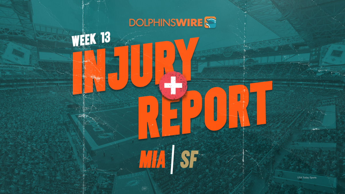 Dolphins final Week 13 injury report: 1 doubtful, 2 questionable