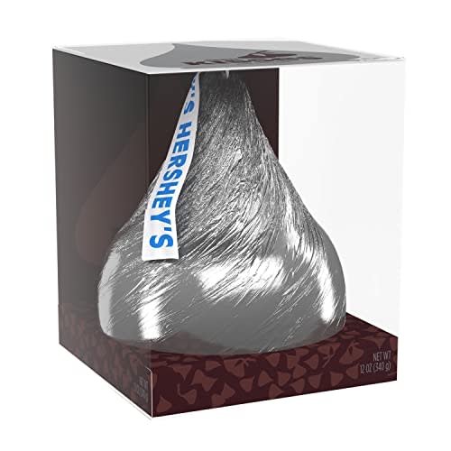 Hershey's Kisses Holiday Candy, Holiday Giant Milk Chocolate 12 Ounce (Hollow)