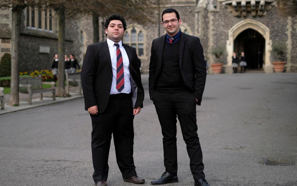 Sulaiman Wihba (white shirt) and Elias Badin - Credit: Christopher Pledger