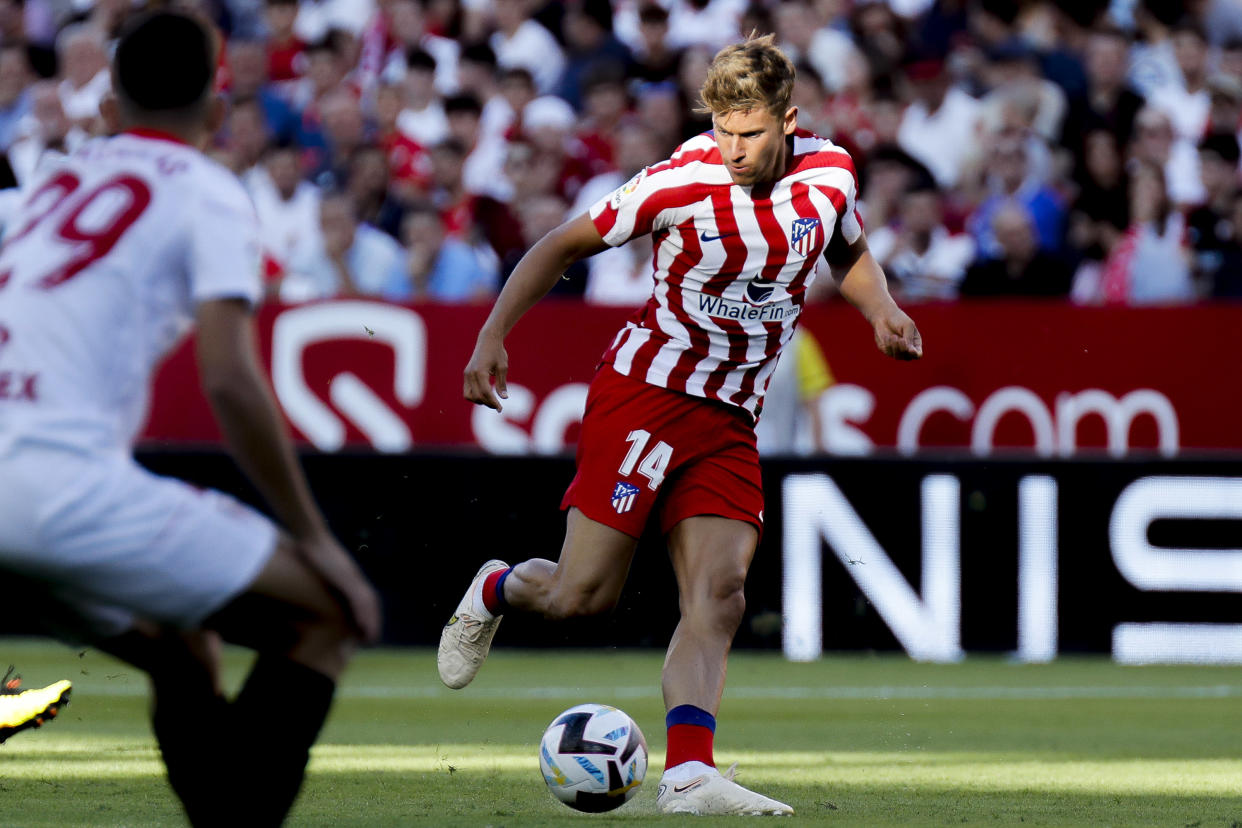 Atletico Madrid midfielder Marcos Llorente in LaLiga action against Sevilla. (PHOTO: LaLiga)