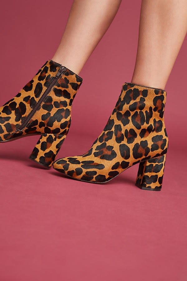 Fresh Ways to Wear Leopard Print This Fall: Ankle Boots