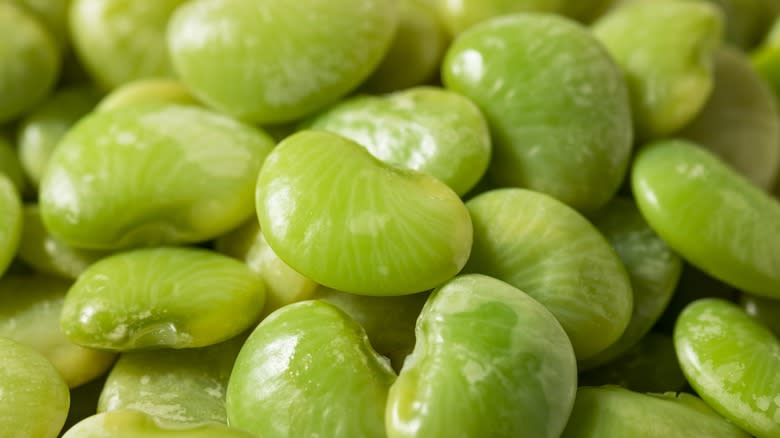 steamed lima beans