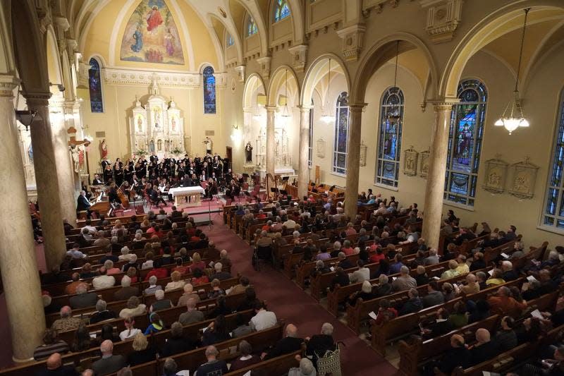 The Louisville Chorus performing at St. Brigid Catholic Church.