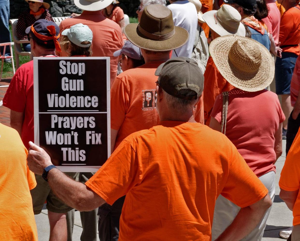 More than 100 gun violence awareness supporters came together in front of the Historic Courthouse in Hendersonville on Saturday, June 4. On today's Opinion page, readers share their issue on this topic that has been the subject of debate across the country.