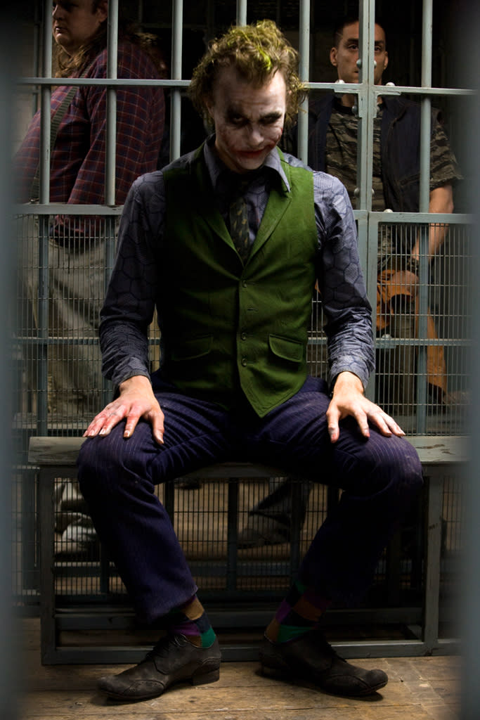 Heath Ledger Batman The Dark Knight Production Warner Brothers 2008