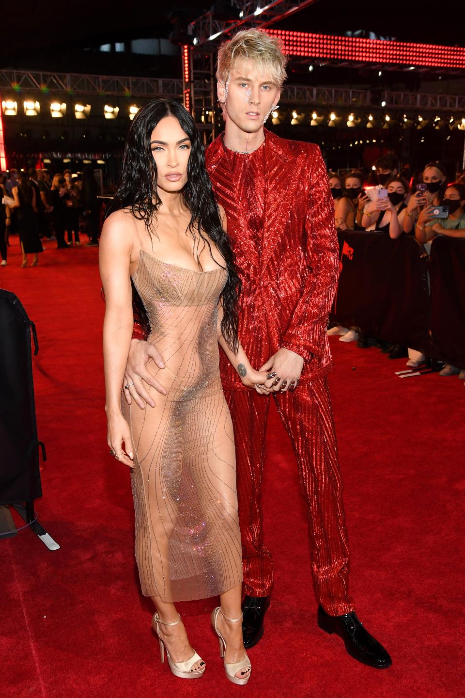 megan fox and machine gun kelly at 2021 VMAs