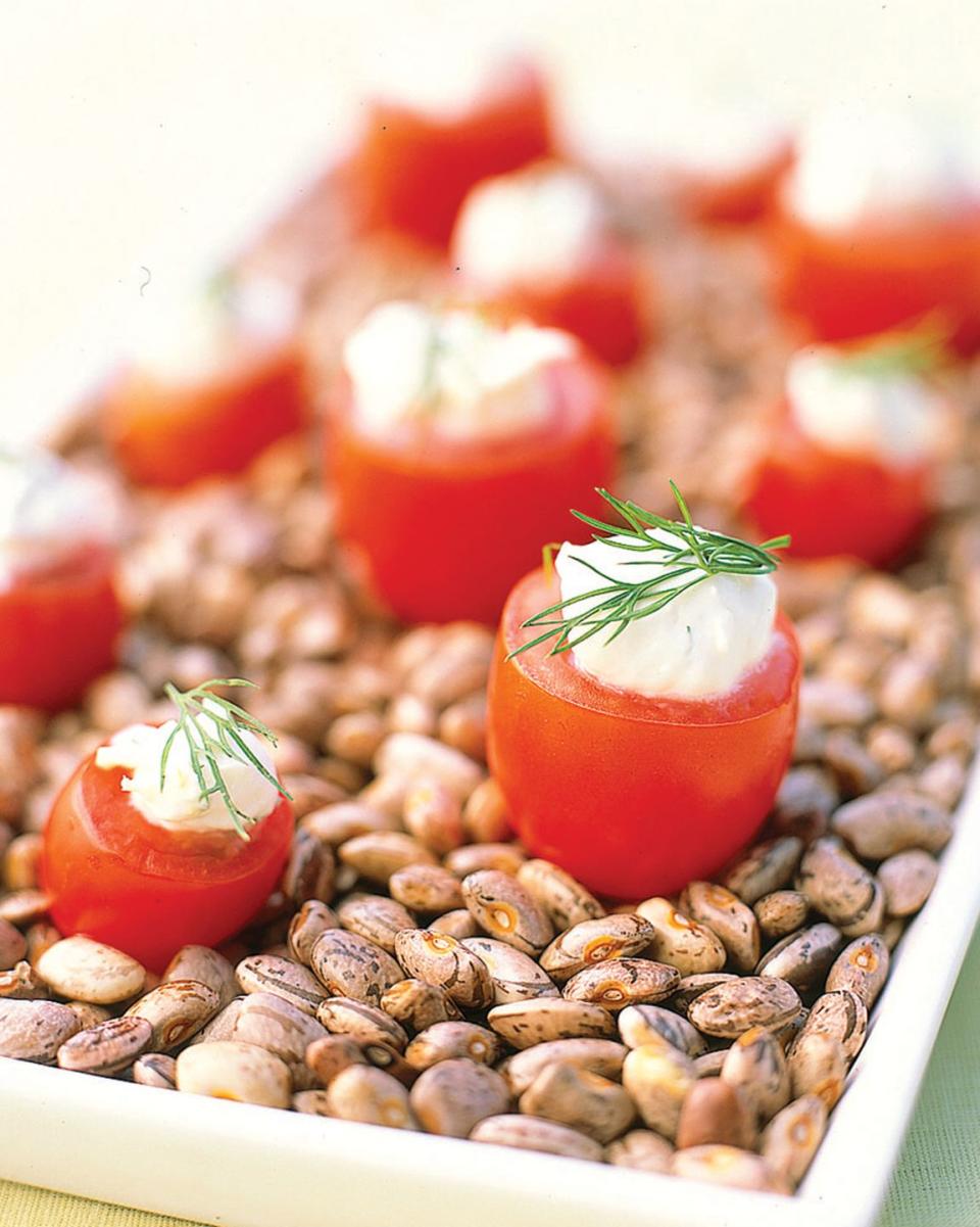 tomatoes with lemon dill dip