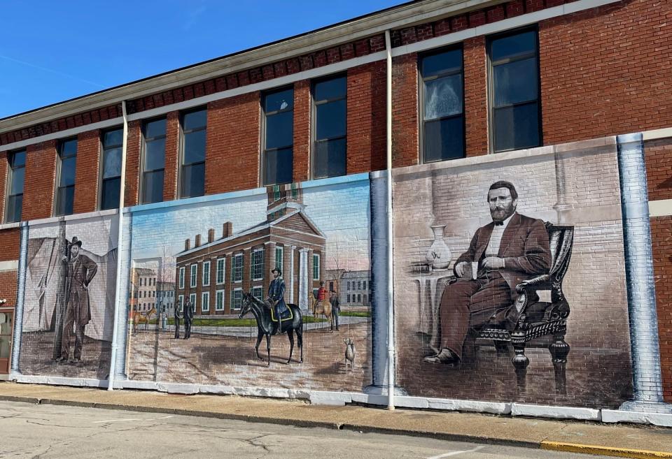 Murals of Grant in Georgetown celebrate the hometown hero.