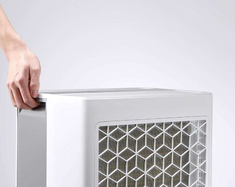 This will remove moisture and purify the air in larger spaces &mdash; up to 1,500 square feet, to be exact. Reviewers say it pulls tons of water out of the air, even in the most humid conditions, so consider musty basement or bathroom smells handled.<br /><br /><strong>Promising review:</strong> "I live down in Florida where the daily humidity will creep into every space and you feel like you are swimming in a soup bowl for two-thirds of the year. I needed to lower the humidity in my apartment to one, feel better and two, protect my home from moisture damage. To do so, <strong>I needed to run this unit around the clock for around three weeks and this thing never missed a beat. It was consistently pulling buckets and buckets of water out of the air</strong> for the whole run. The collection bucket would be full every six hours or so but, my space was around 75% humidity so I expected this. No issues with the unit appearing stressed or slowing down. I would recommend this to anyone who needs to get higher volumes of moisture out of the air, or for those with larger spaces and lower volumes looking to maintain comfortable levels." &mdash; <a href="https://amzn.to/32Fd04Y" target="_blank" rel="noopener noreferrer">Bdm106</a><br /><br /><strong>Get it from Amazon for <a href="https://amzn.to/3tJzFZz" target="_blank" rel="noopener noreferrer">$159+</a> (available in 20, 35, and 50-pint sizes).</strong>