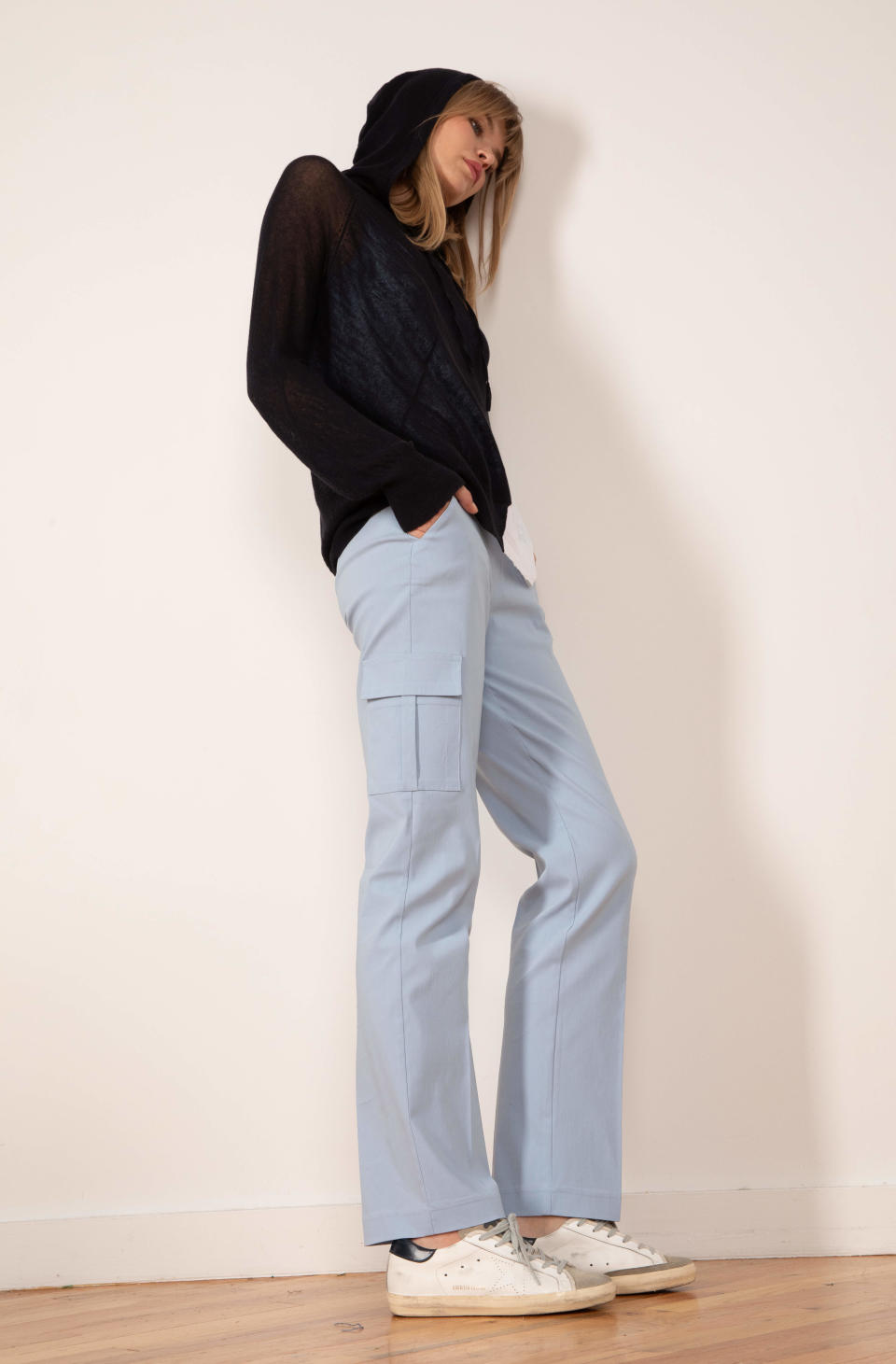 Avenue Montaigne blue cargo pants 