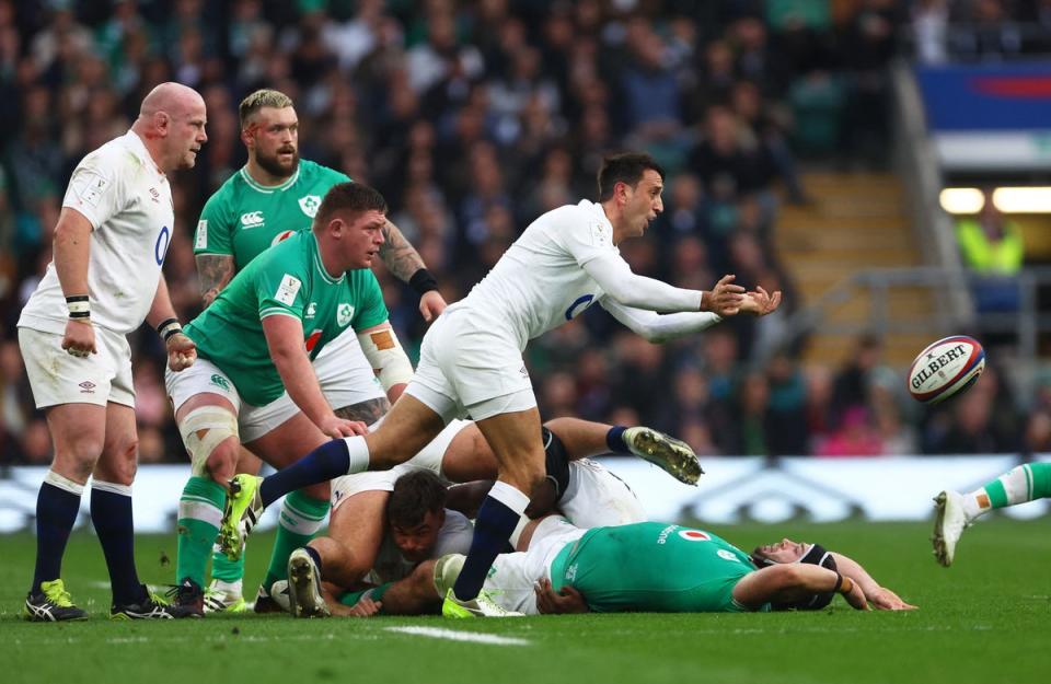 Alex Mitchell directed England’s attack with aplomb at Twickenham (REUTERS)